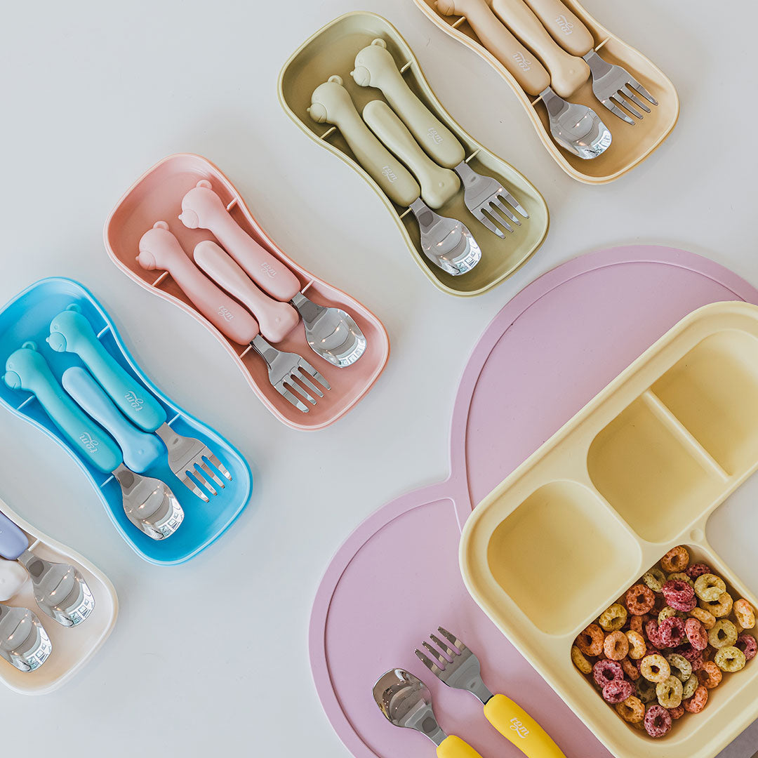 Silicone Baby Spoon and Fork Set