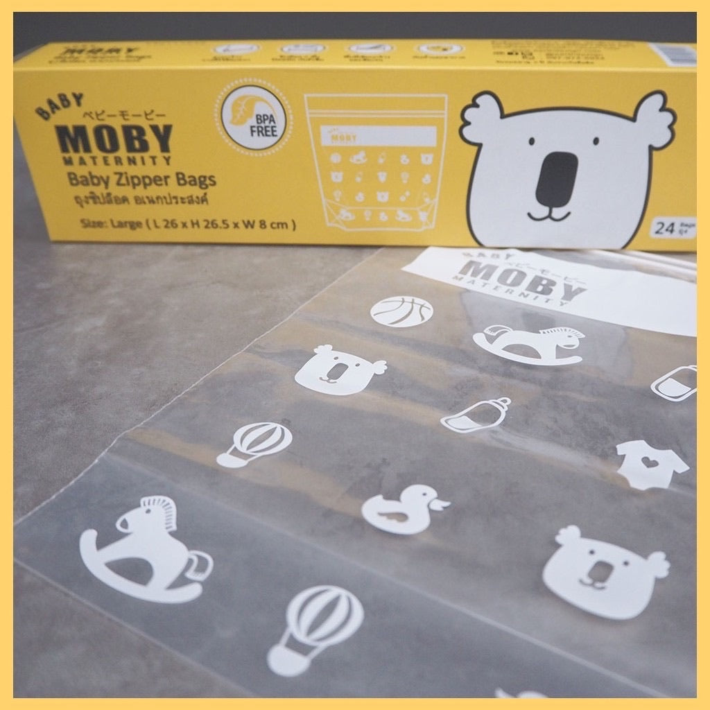 Baby Moby Large Zipper Bag 24pcs