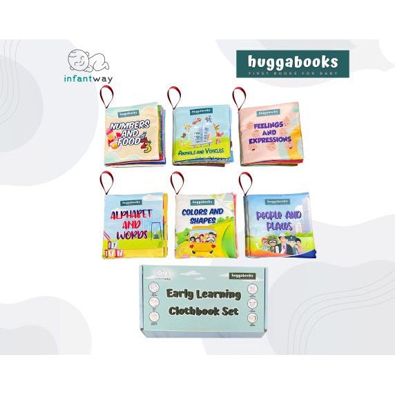 Infantway Early Learning Cloth Book Set