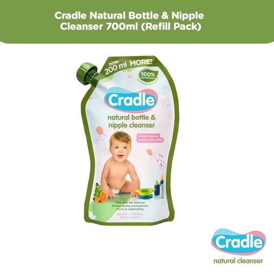 Cradle Natural Bottle and Nipple Cleanser Refill