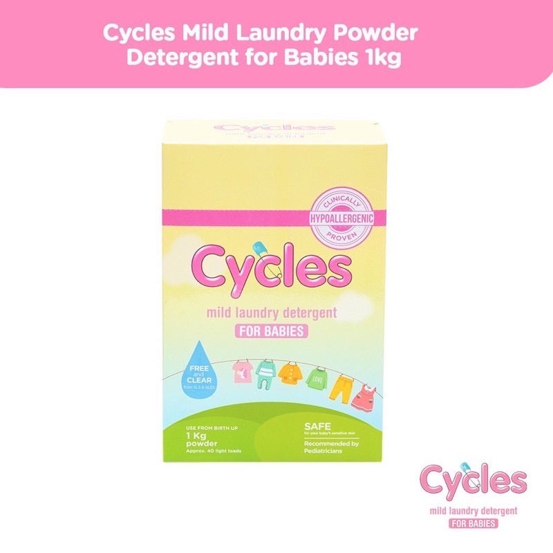 Cycles Mild Laudry Detergent 1kg Powder