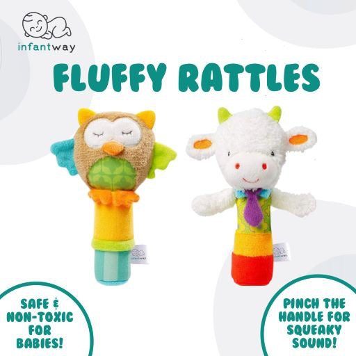 Infantway Fluffy Rattles