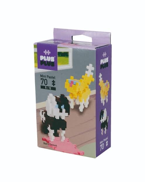 Plus Plus Pastel Cat & Dog / 70 pcs