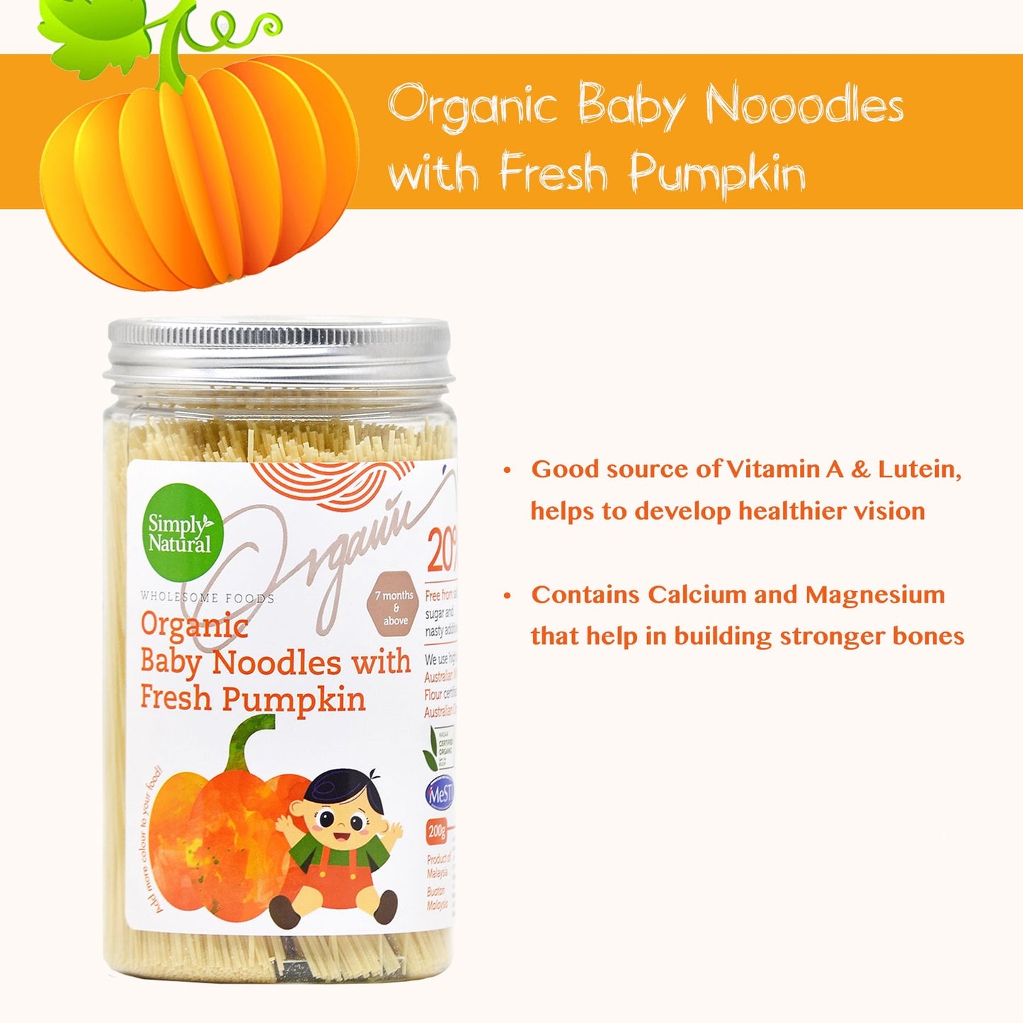 Simply Natural Organic Baby Noodles/Pasta