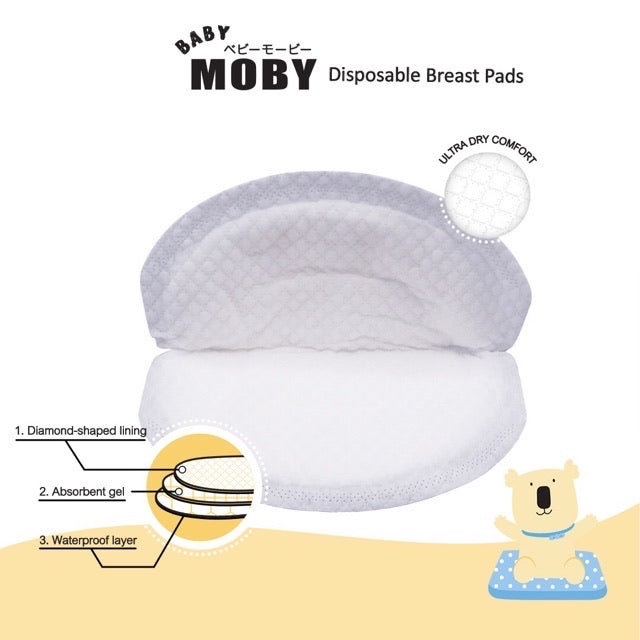 Baby Moby Disposable Breast Pads 60pcs