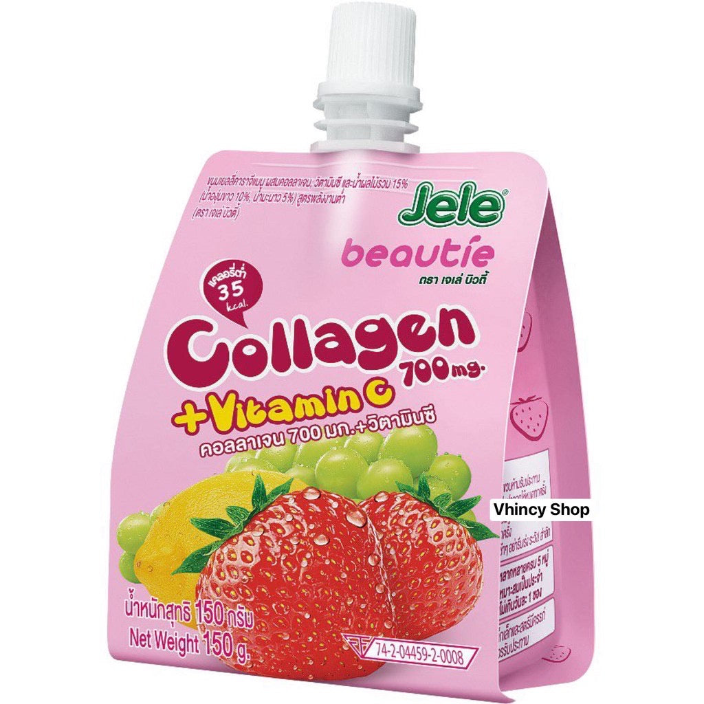 Jele Beautie Collagen 700mg+Vitamin C Strawberry